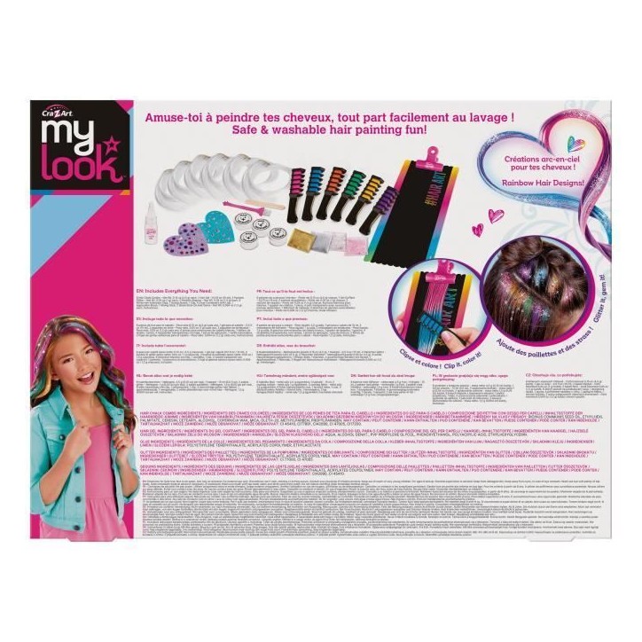 LEXIBOOK - Studio d'extensions de cheveux colorées - édition Deluxe