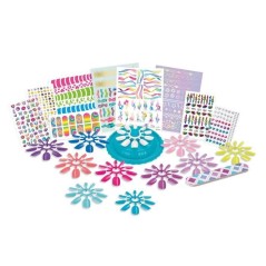 Kit de nail art stylé - Lexibook - Ongles a Presser avec Stickers, Cr