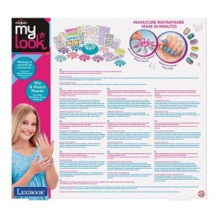 Kit de nail art stylé - Lexibook - Ongles a Presser avec Stickers, Cr