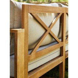Salon de jardin d'angle modulable LEVATA DINING - Bois d'acacia FSC -
