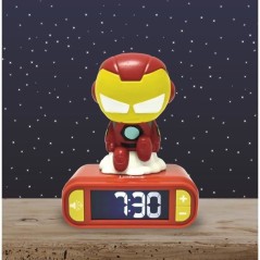 Réveil veilleuse digital LEXIBOOK - Iron Man - 3D lumineux et sonore