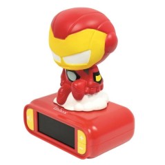 Réveil veilleuse digital LEXIBOOK - Iron Man - 3D lumineux et sonore