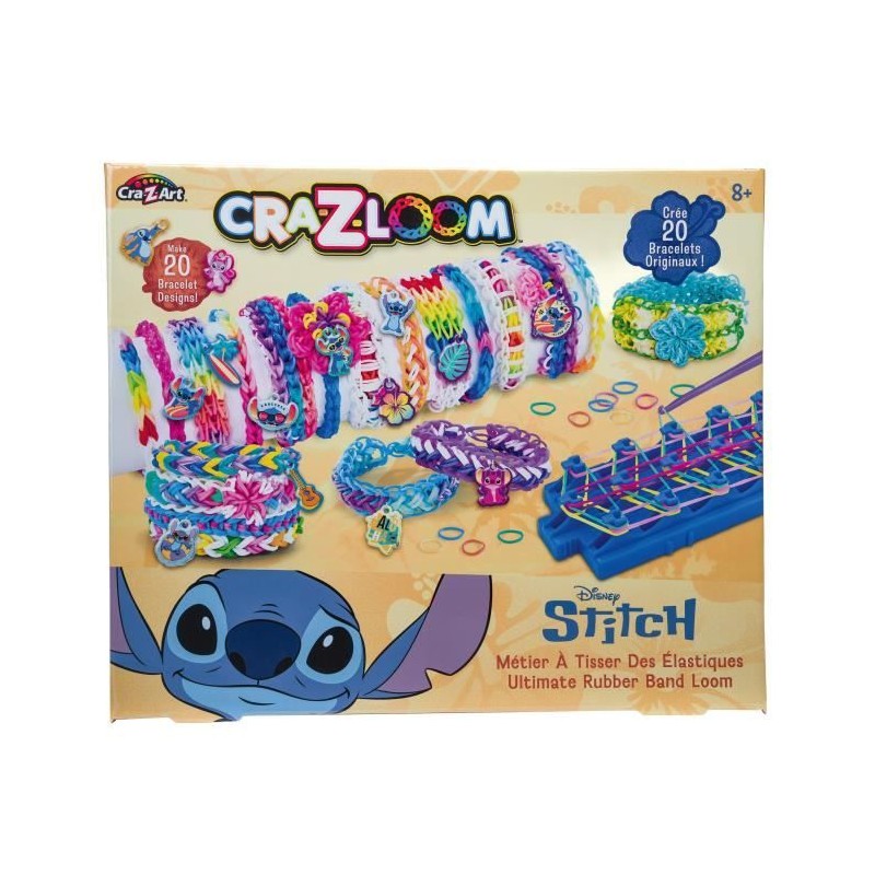 LEXIBOOK - Atelier de bracelets élastiques Stitch Cra-Z-Loom