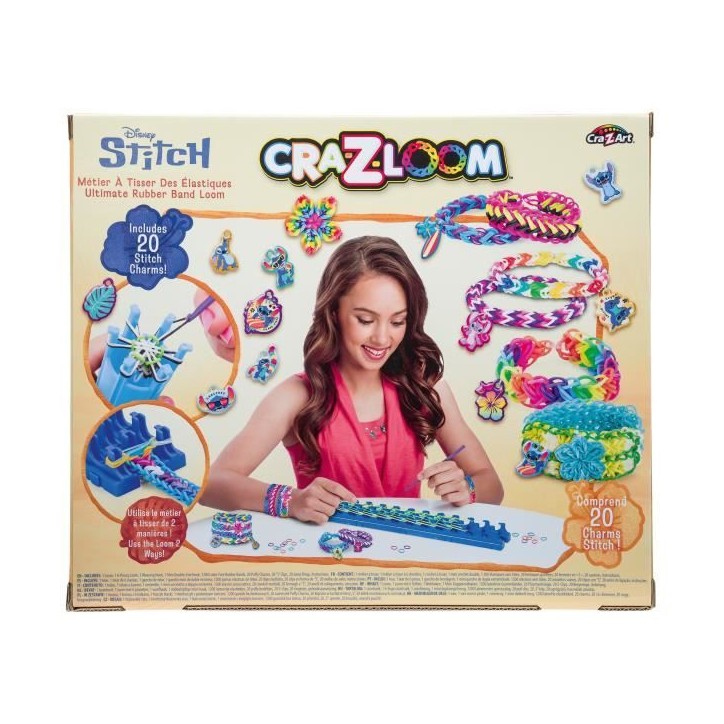 LEXIBOOK - Atelier de bracelets élastiques Stitch Cra-Z-Loom