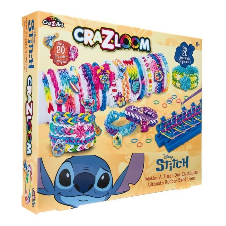 LEXIBOOK - Atelier de bracelets élastiques Stitch Cra-Z-Loom