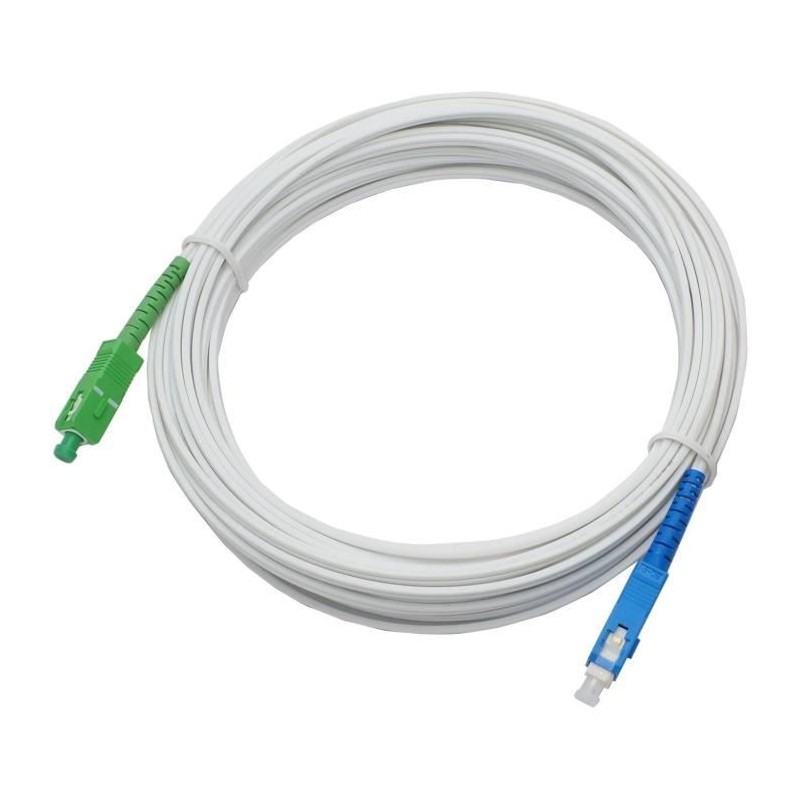 Câble fibre optique - LINEAIRE - FB125H - SC-APC / SC-UPC - 10m - Pou