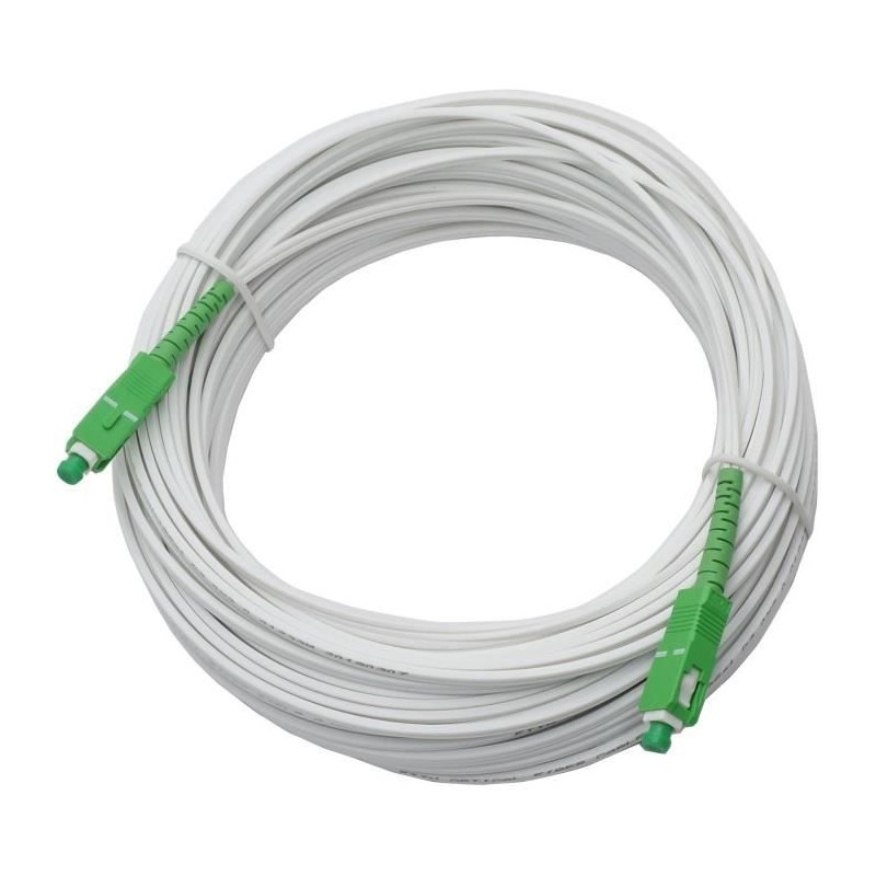 Câble fibre optique - LINEAIRE - FB122J - SC-APC / SC-APC - 20m - Pou