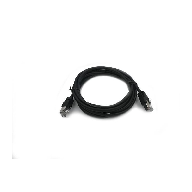 Câble RJ45 - LINEAIRE - PCC6FND - Cat.6 - Blindé - F/UTP - Noir - 2m