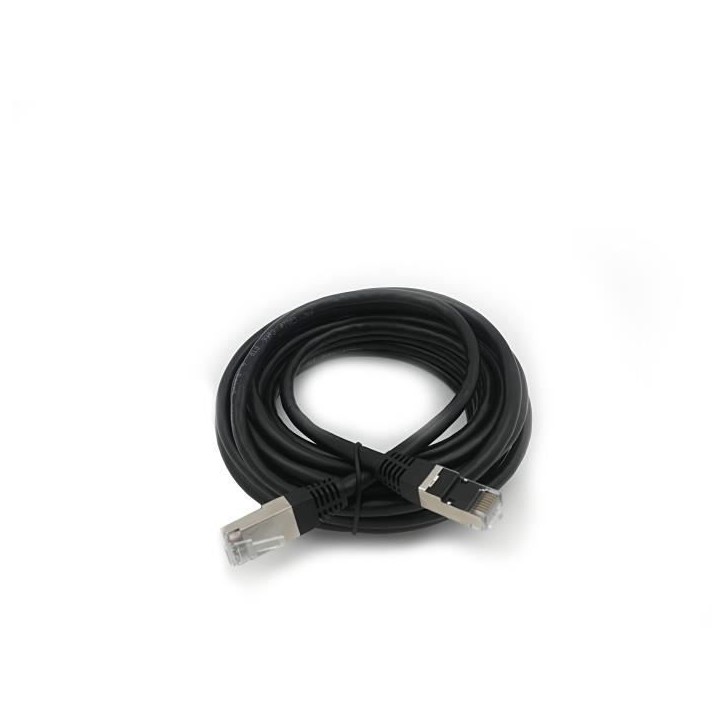 Câble RJ45 - LINEAIRE - PCC6FNG - Cat.6 - Blindé - F/UTP - Noir - 5m