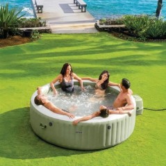 Spa - INTEX - PureSpa Olive - 8 places - 170 diffuseurs a bulles