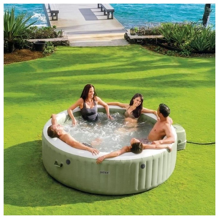 Spa - INTEX - PureSpa Olive - 8 places - 170 diffuseurs a bulles Spa - INTEX - PureSpa Olive - 8 places - 170 diffuseurs a bulles