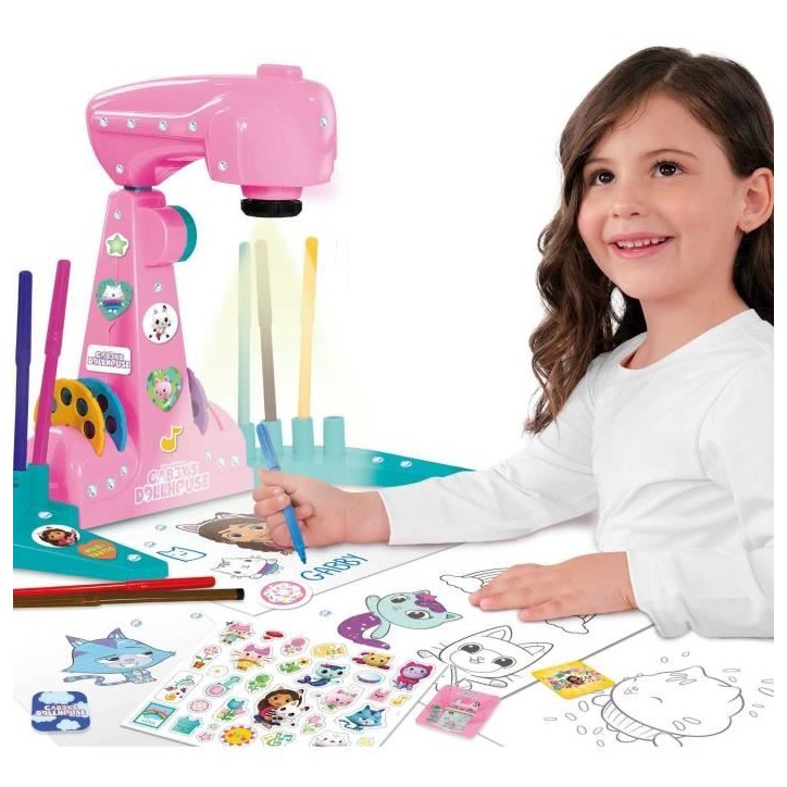 Projecteur de dessins - LISCIANIGIOCHI - Gabby et la maison magique - Accessoires Inclus, Modeles Projecteur de dessins - LISCIANIGIOCHI - Gabby et la maison magique - Accessoires Inclus, Modeles