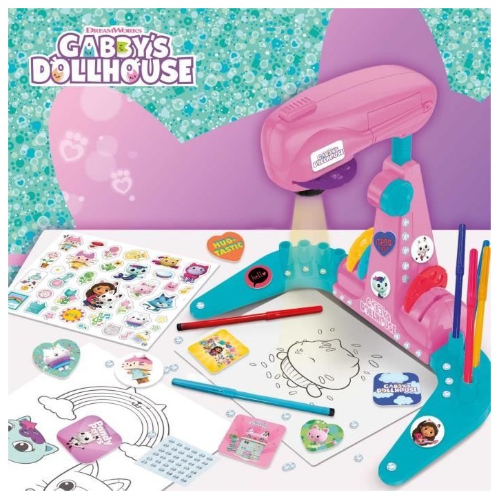 Projecteur de dessins - LISCIANIGIOCHI - Gabby et la maison magique - Accessoires Inclus, Modeles Projecteur de dessins - LISCIANIGIOCHI - Gabby et la maison magique - Accessoires Inclus, Modeles