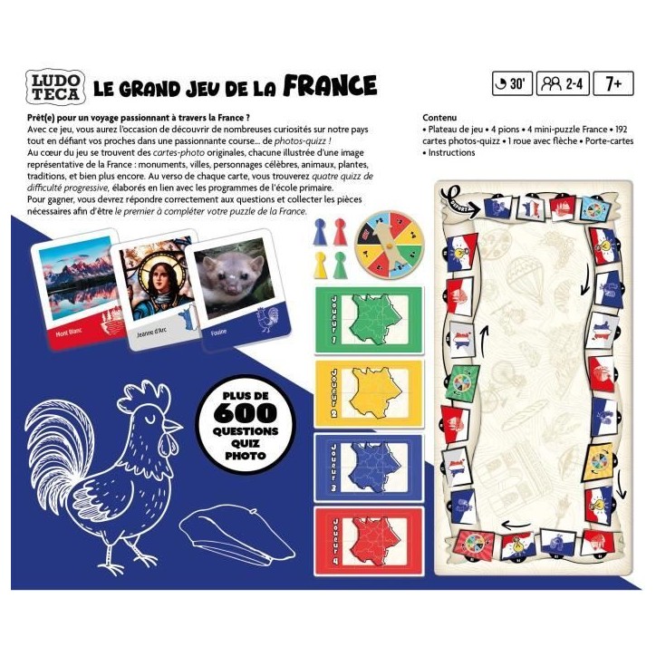 Le Grand Jeu de la France - LUDOTECA - Jeu de plateau - Des 6 ans Le Grand Jeu de la France - LUDOTECA - Jeu de plateau - Des 6 ans