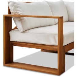 Salon de jardin d'angle modulable LEVATA DINING - Bois d'acacia FSC -