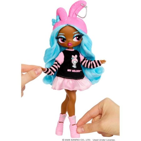 L.O.L. Surprise! O.M.G. Hello Kitty and Friends - Melody, poupée articulée - 24 cm - 4 modeles a collectionner