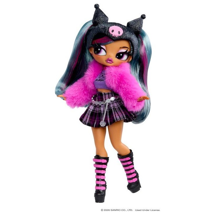 L.O.L. Surprise! O.M.G. Hello Kitty and Friends - Kuromi, poupée articulée - 24 cm - 4 modeles a collectionner L.O.L. Surprise! O.M.G. Hello Kitty and Friends - Kuromi, poupée articulée - 24 cm - 4 modeles a collectionner