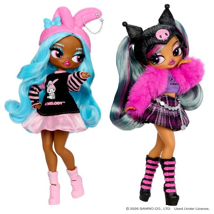 L.O.L. Surprise! O.M.G. Hello Kitty and Friends - Kuromi, poupée articulée - 24 cm - 4 modeles a collectionner L.O.L. Surprise! O.M.G. Hello Kitty and Friends - Kuromi, poupée articulée - 24 cm - 4 modeles a collectionner