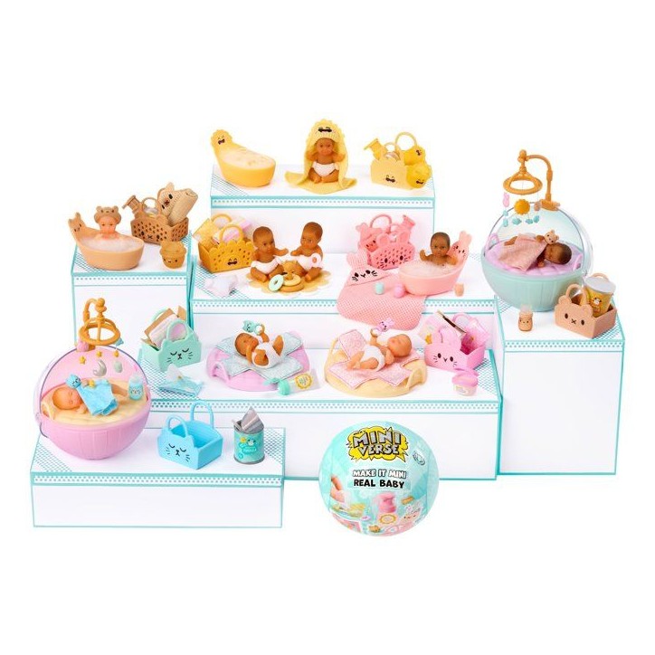 MGA's Miniverse - Make It Mini - Real Baby - 8 objets de puériculture collectionner - Des 8 ans MGA's Miniverse - Make It Mini - Real Baby - 8 objets de puériculture collectionner - Des 8 ans