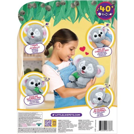 Peluche interactive - LITTLE LIVE PETS - Bébé Koala - Sons - Réactions