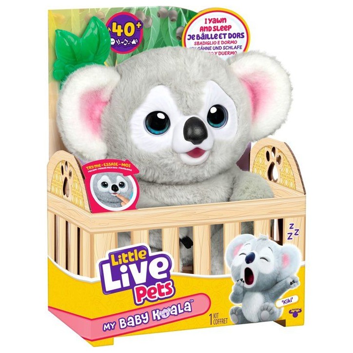 Peluche interactive - LITTLE LIVE PETS - Bébé Koala - Sons - Réactions