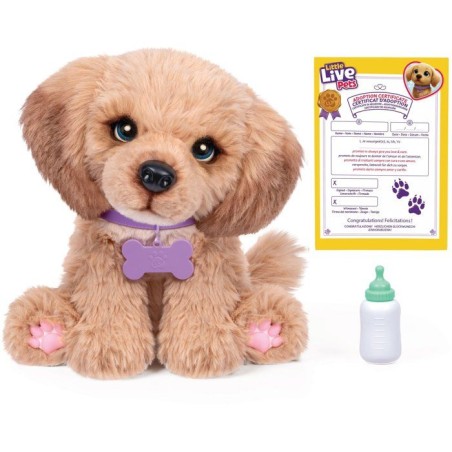 Peluche interactive - LITTLE LIVE PETS - Mini Puppy - Sons - Réaction