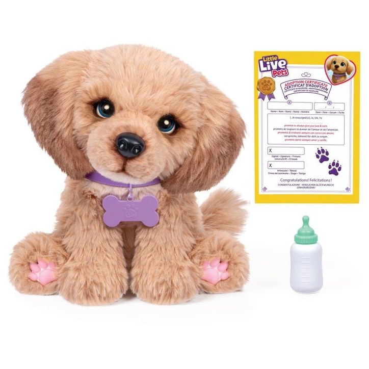 Peluche interactive - LITTLE LIVE PETS - Mini Puppy - Sons - Réactions réalistes