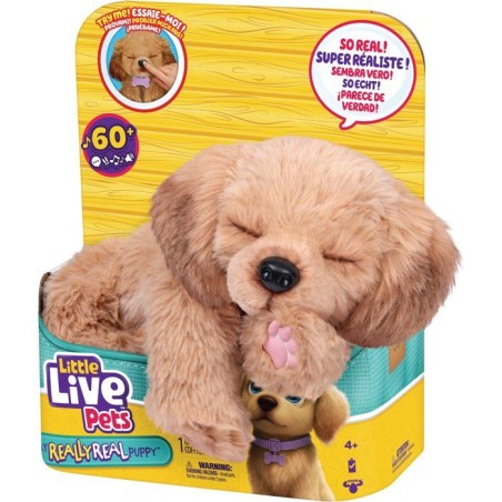 Peluche interactive - LITTLE LIVE PETS - Mini Puppy - Sons - Réactions réalistes