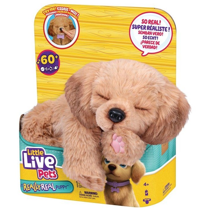 Peluche interactive - LITTLE LIVE PETS - Mini Puppy - Sons - Réactions réalistes