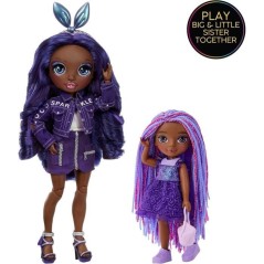 Rainbow High Littles - Poupée 15cm + animal de compagnie - Violet Fon