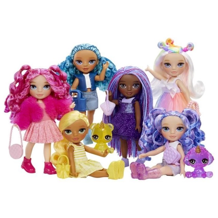 Rainbow High Littles - Poupée 15cm + animal de compagnie - Violet Foncé - Des 4ans Rainbow High Littles - Poupée 15cm + animal de compagnie - Violet Foncé - Des 4ans