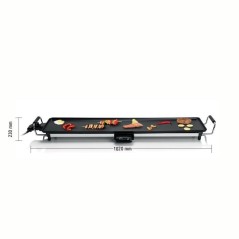 Plancha électrique LITTLE BALANCE - Happy Plancha 90 - Surface cuisson XXL: 90x23cm - Jusqu'a 240°C - 2000W