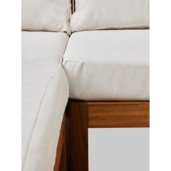 Salon de jardin d'angle modulable LEVATA XL - Bois d'acacia FSC - 8 pe