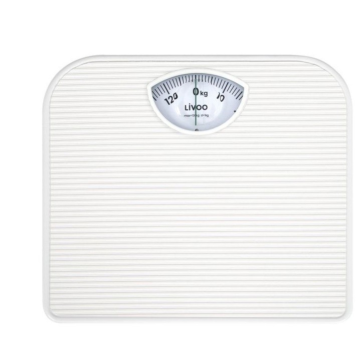 Pese-personne mécanique - LIVOO - DOM491 - Sans piles - Capacité 130 kg - Plateau antidérapant