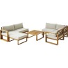 Salon de jardin d'angle modulable LEVATA XL - Bois d'acacia FSC - 8 pe