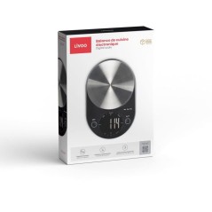 Balance de cuisine électronique - LIVOO - DOM493N - 5 kg - LCD rétro