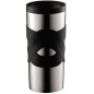 Mug de voyage isotherme - BODUM - Travel Mug - Inox double paroi - Couvercle a vis hermétique - 0.35 l - Noir