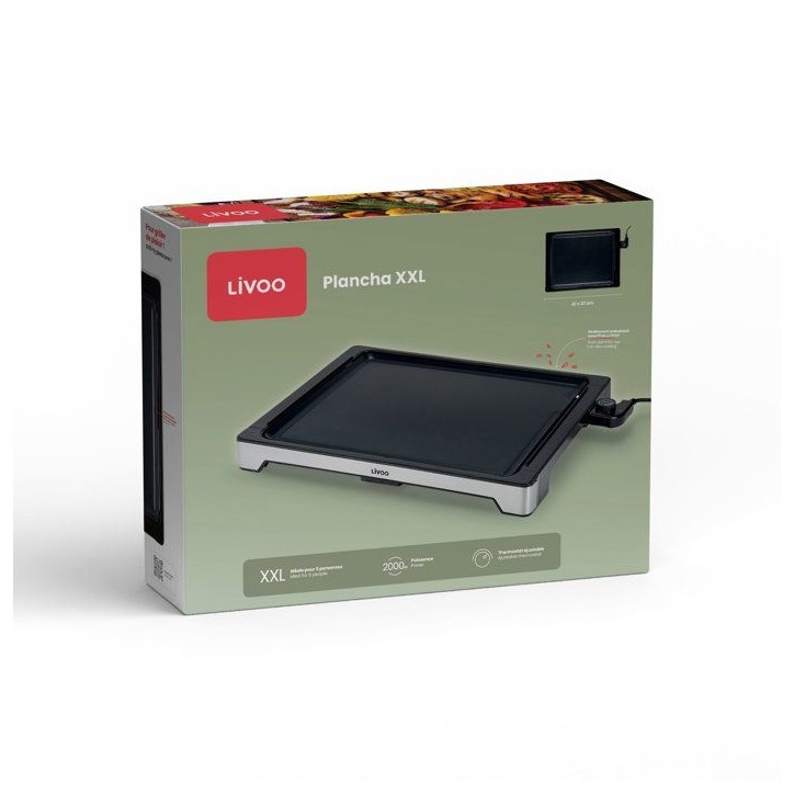Plancha électrique - LIVOO - DOC319 - XXL 47 cm - 2000 W