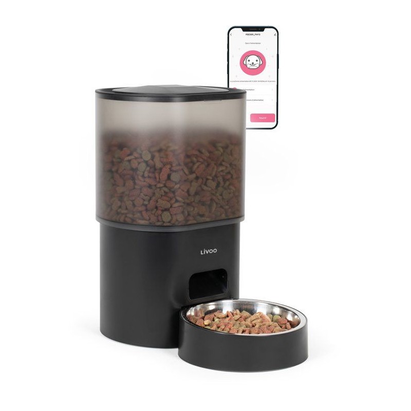 Distributeur de croquettes automatique - LIVOO - PET106 - Capacité 3