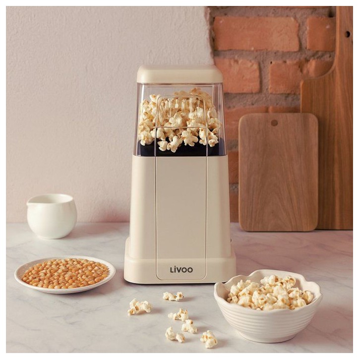 Machine a pop-corn - LIVOO - DOM497C - 1200 W - sans huile Machine a pop-corn - LIVOO - DOM497C - 1200 W - sans huile
