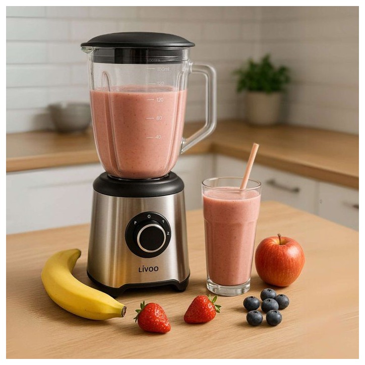 Blender 1,5 L - LIVOO - DOP249 - 600 W - Bol verre