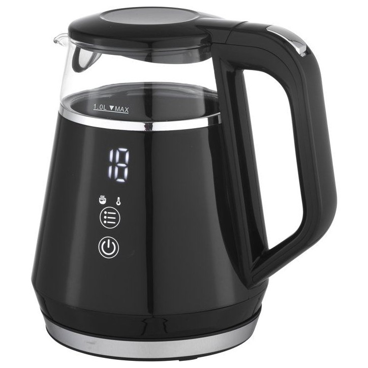Bouilloire digitale - LIVOO - DOD212N - 1100 W - 1 L - Socle 360° - Noir Bouilloire digitale - LIVOO - DOD212N - 1100 W - 1 L - Socle 360° - Noir