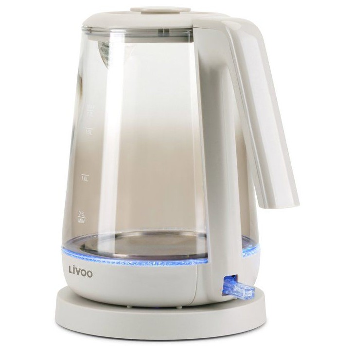 Bouilloire - LIVOO - DOD216G - 2200 W - 1,7 L - Verre / Gris Bouilloire - LIVOO - DOD216G - 2200 W - 1,7 L - Verre / Gris
