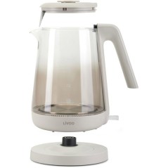 Bouilloire - LIVOO - DOD216G - 2200 W - 1,7 L - Verre / Gris