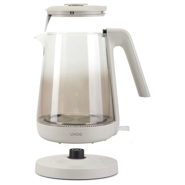 Bouilloire - LIVOO - DOD216G - 2200 W - 1,7 L - Verre / Gris Bouilloire - LIVOO - DOD216G - 2200 W - 1,7 L - Verre / Gris