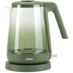 Bouilloire - LIVOO - DOD216V - 2200 W - 1,7 L - Verre / Vert