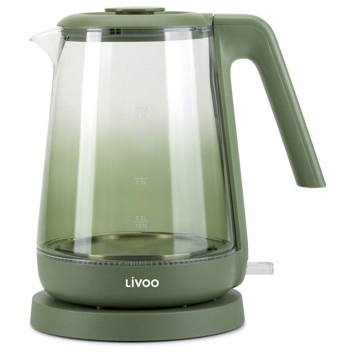 Bouilloire - LIVOO - DOD216V - 2200 W - 1,7 L - Verre / Vert Bouilloire - LIVOO - DOD216V - 2200 W - 1,7 L - Verre / Vert