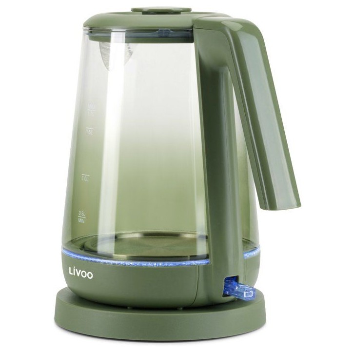 Bouilloire - LIVOO - DOD216V - 2200 W - 1,7 L - Verre / Vert Bouilloire - LIVOO - DOD216V - 2200 W - 1,7 L - Verre / Vert