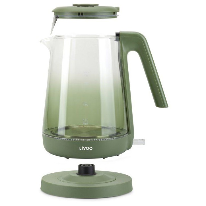 Bouilloire - LIVOO - DOD216V - 2200 W - 1,7 L - Verre / Vert Bouilloire - LIVOO - DOD216V - 2200 W - 1,7 L - Verre / Vert