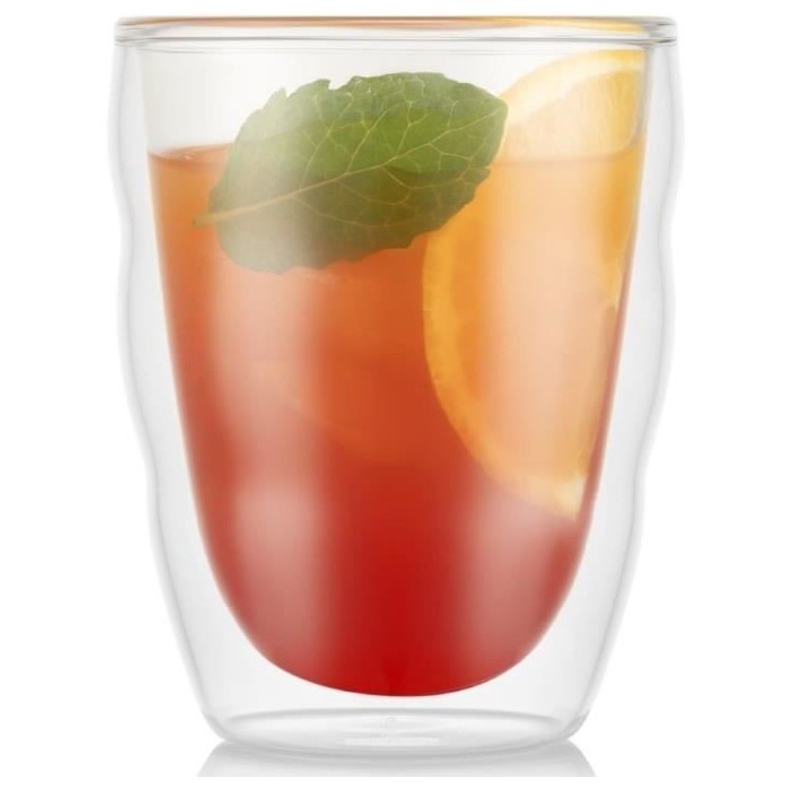 Set 2 verres - BODUM - Pilatus - Double paroi - 0.25 l - Transparent